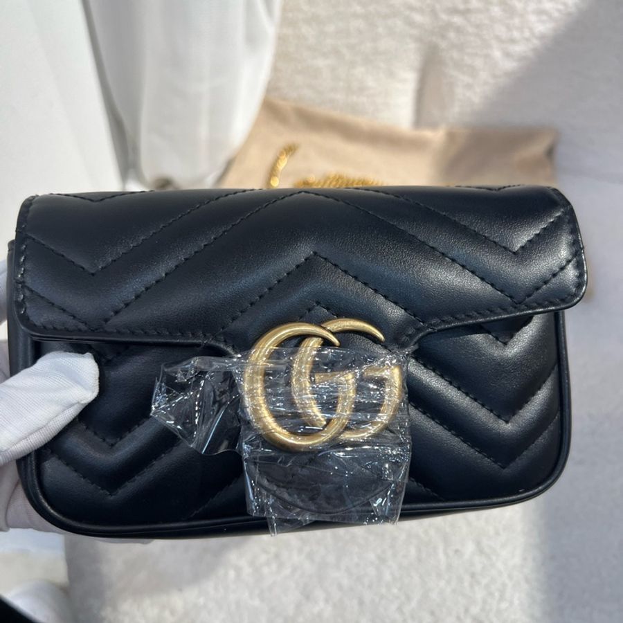 Gucci GGmarmont系列 馬蒙黑色mini 新款-1
