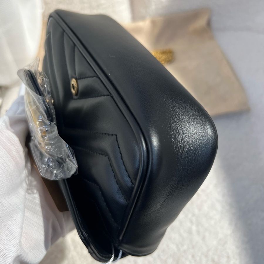 Gucci GGmarmont系列 馬蒙黑色mini 新款-6