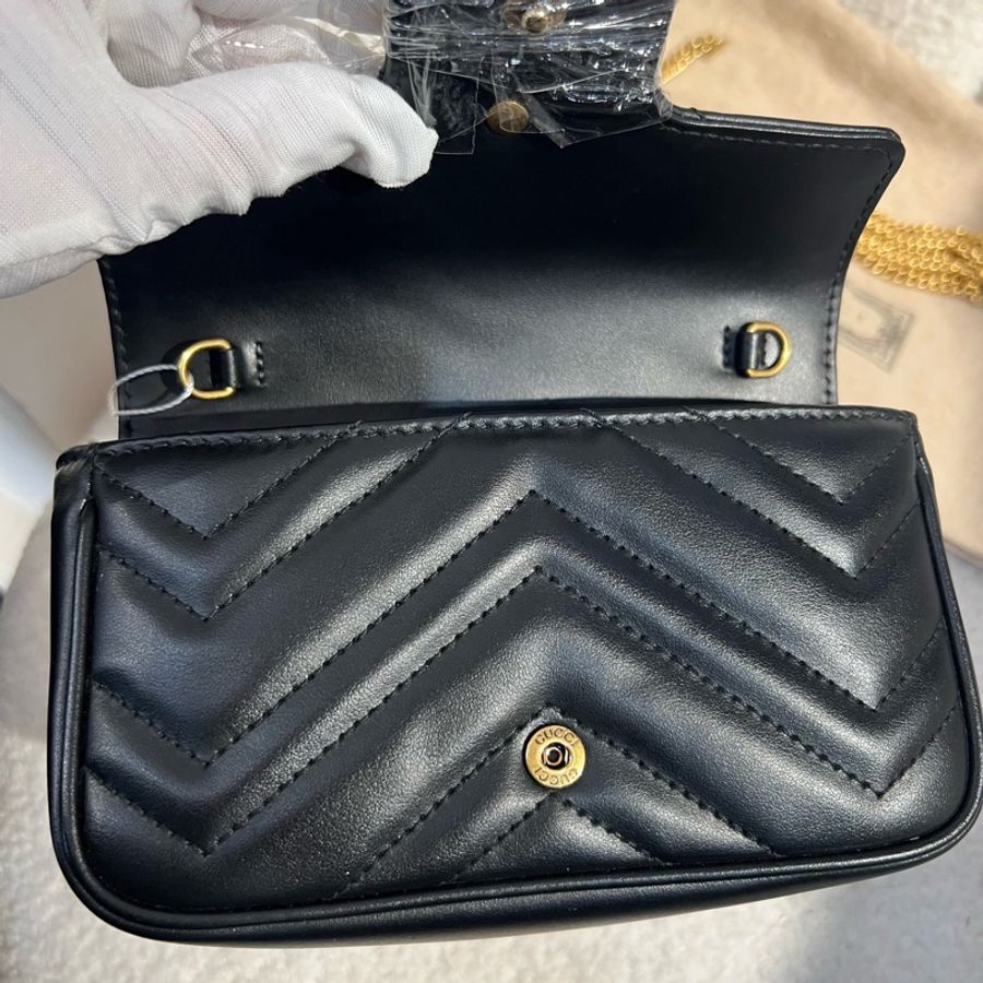 Gucci GGmarmont系列 馬蒙黑色mini 新款-7