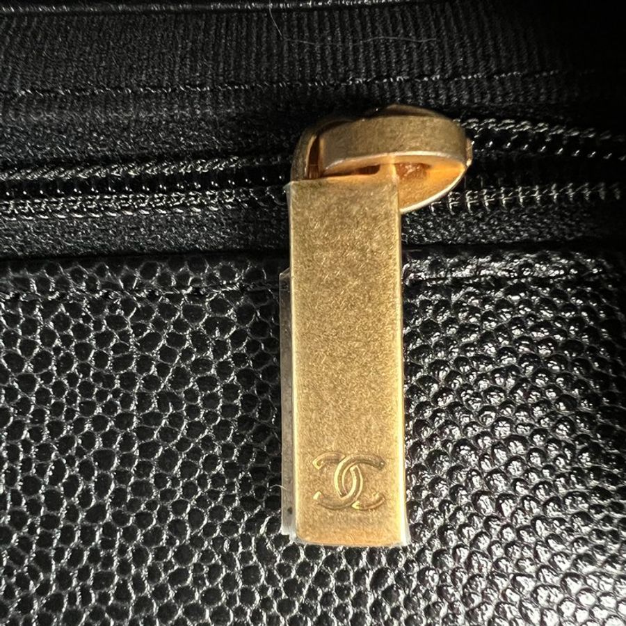KESH 凱仕國際精品【雙鏈設計、20cm黃金尺寸】CHANEL 25P Double Chain Flap Bag 香奈兒魚子醬牛皮雙鏈帶口蓋包|晶片款-22