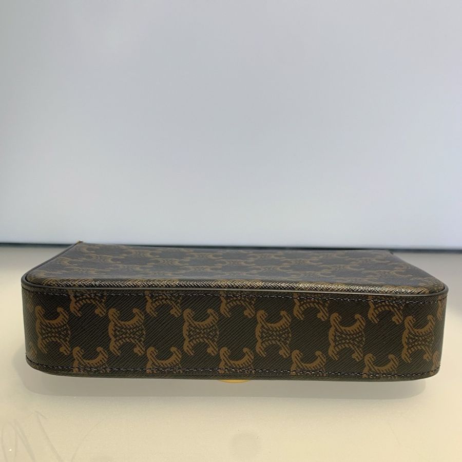 Celine/賽琳 21秀款 老花凱旋門 法棍 腋下包 肩背包尺寸:29.5*14*3cm-7