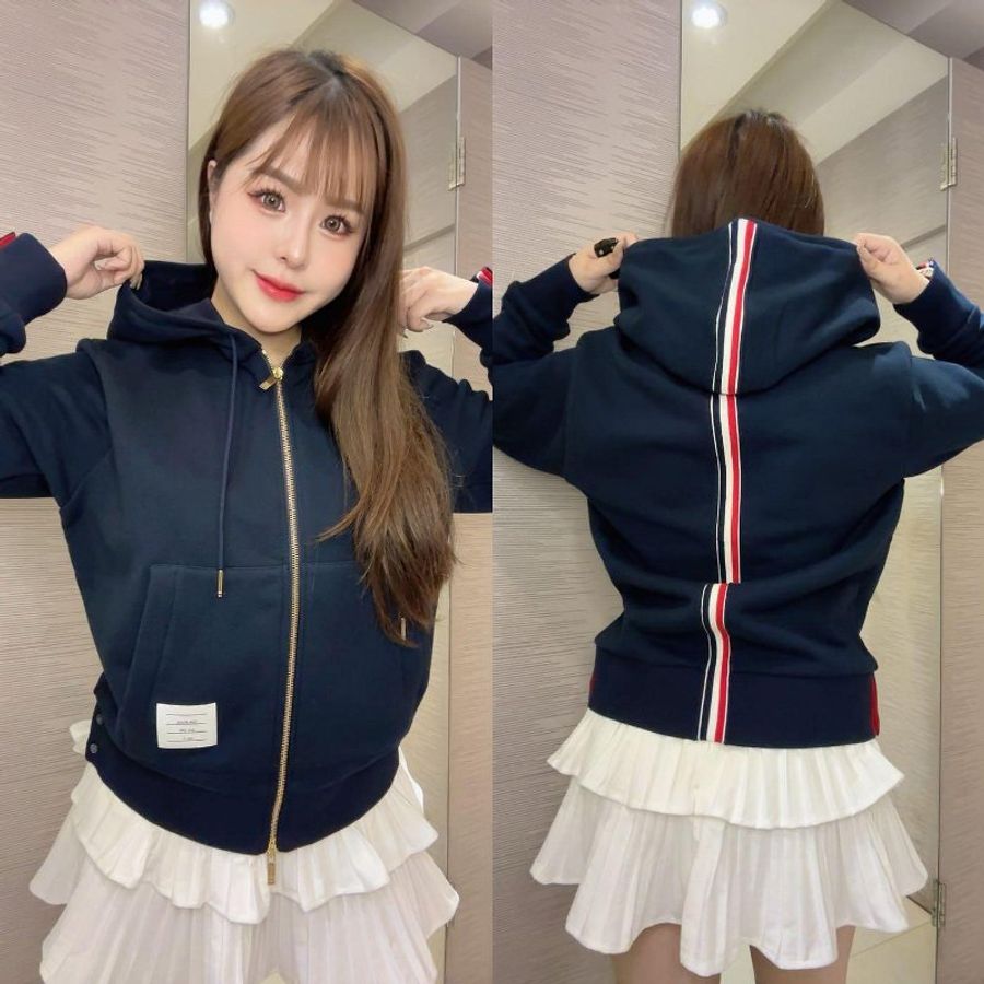 💎Han's house精品服飾💎Thom Browne TB 彩條 連帽 外套 現貨1 3-0
