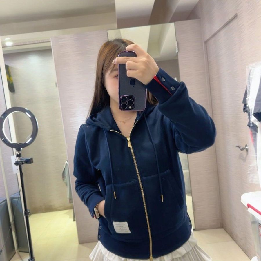 💎Han's house精品服飾💎Thom Browne TB 彩條 連帽 外套 現貨1 3-5