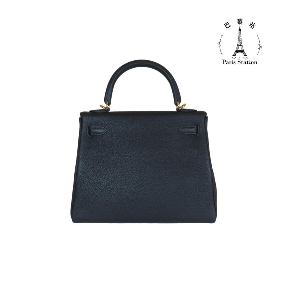 【巴黎站二手名牌專賣店】*現貨*HERMES 愛馬仕 真品* KELLY25 凱莉包 黑色 手提包 肩背包-1
