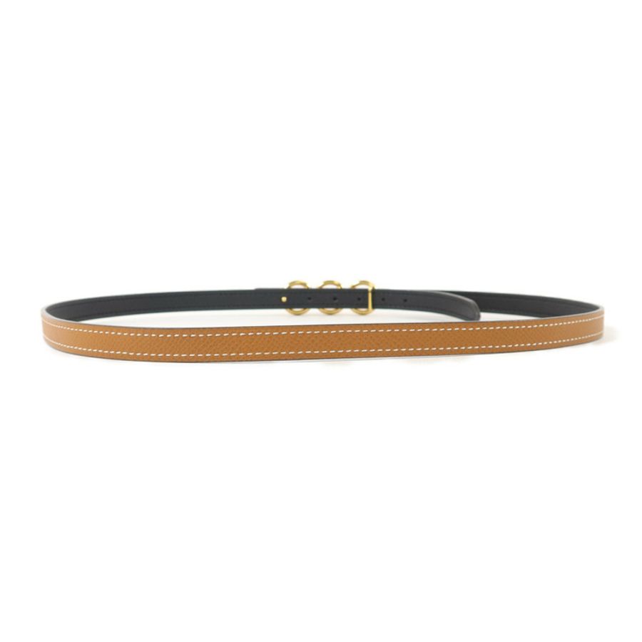 HERMES Epsom皮革Belt皮帶Gold-1