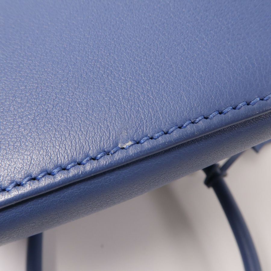 HERMES Swift皮革Toolbox 20手挽肩背兩用袋Bleu Agate-18