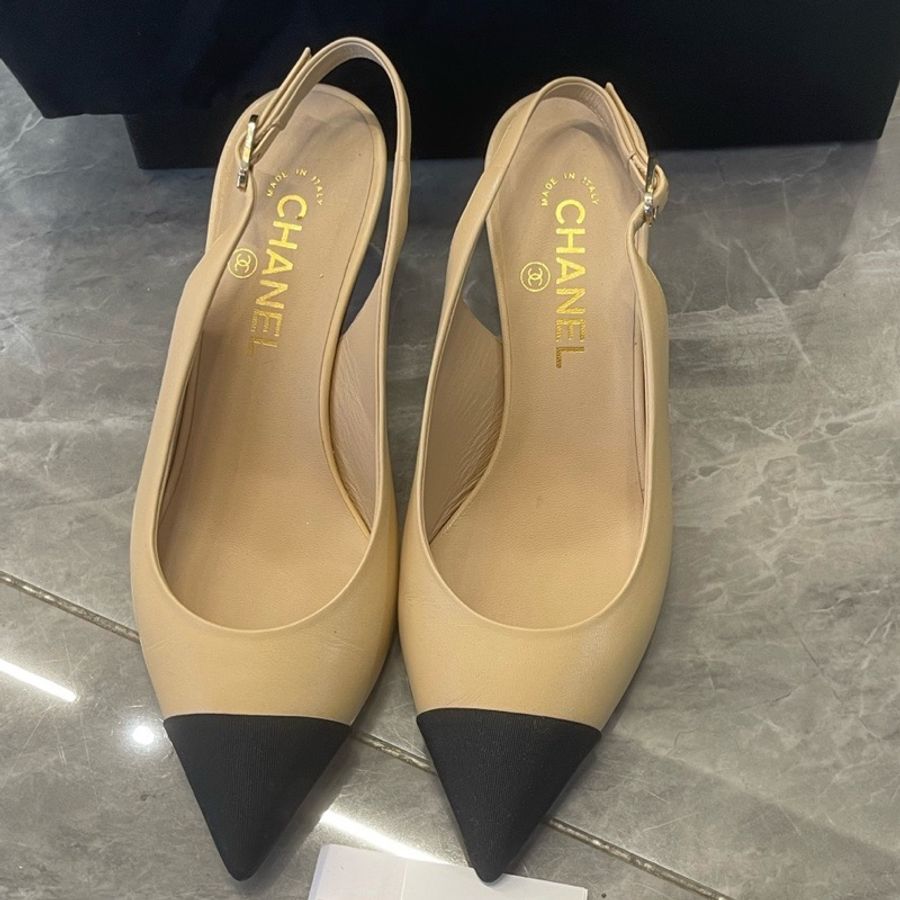 CHANEL 香奈兒 細跟高跟鞋 38碼 配塵袋-0