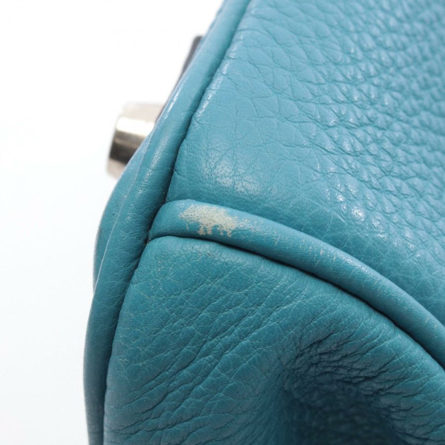 愛馬仕 Birkin 30 手提包,Togo 皮革,藍色牛仔布,SHW,二手,女士款-8