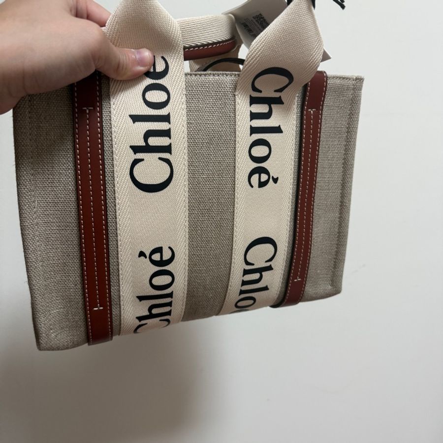 Chloe woody 托特包（小）咖啡色-4