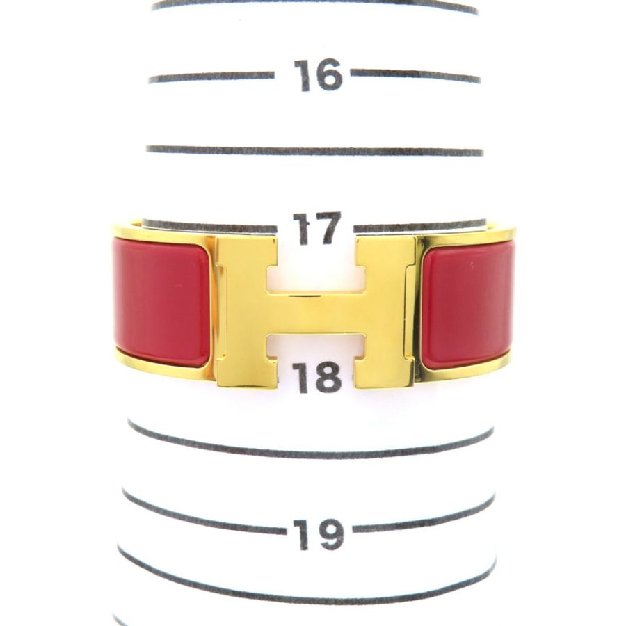 紅色琺瑯 金色鍍金 Clic Clac H手環【HERMES 愛馬仕】 H300001F-10