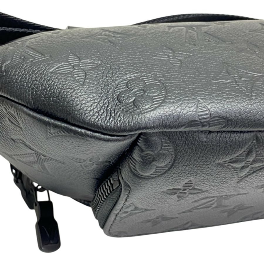 黑色 原花壓紋 牛皮 Rush Bumbag 腰包【LOUIS VUITTON LV 路易威登】 M47058-8
