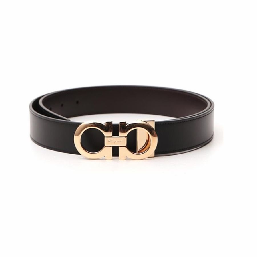 Salvatore Ferragamo 男士 搭扣腰帶90 95 100 110碼3.3cm-0