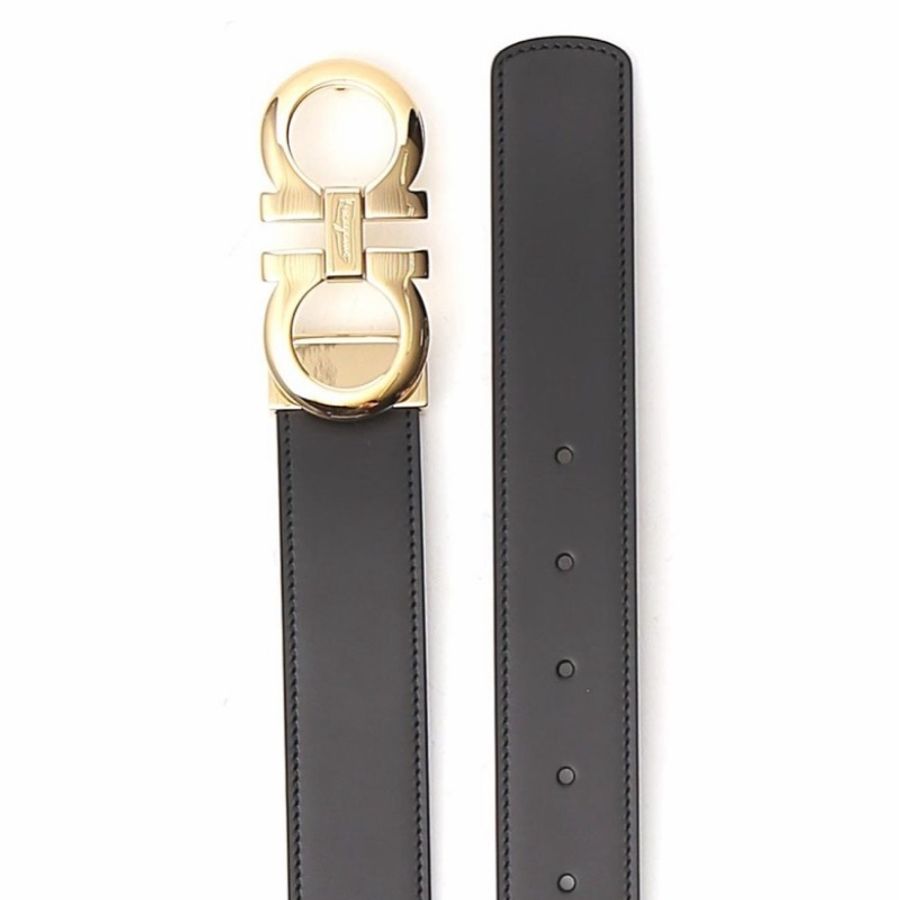 Salvatore Ferragamo 男士 搭扣腰帶90 95 100 110碼3.3cm-2