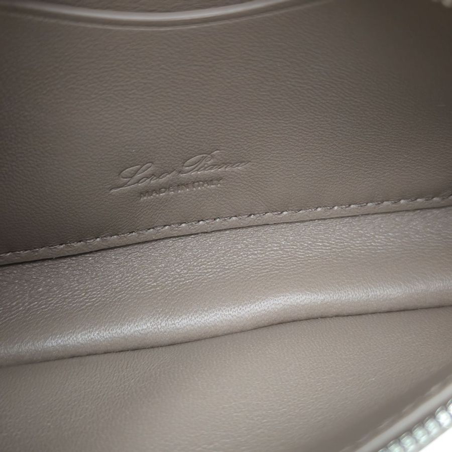 LORO PIANA 灰色牛皮ExtraPocketL15mini手提包-4