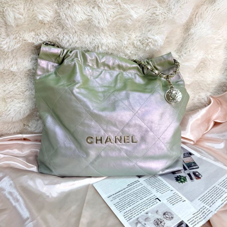 Chanel 22bag 漸變珠光綠-0