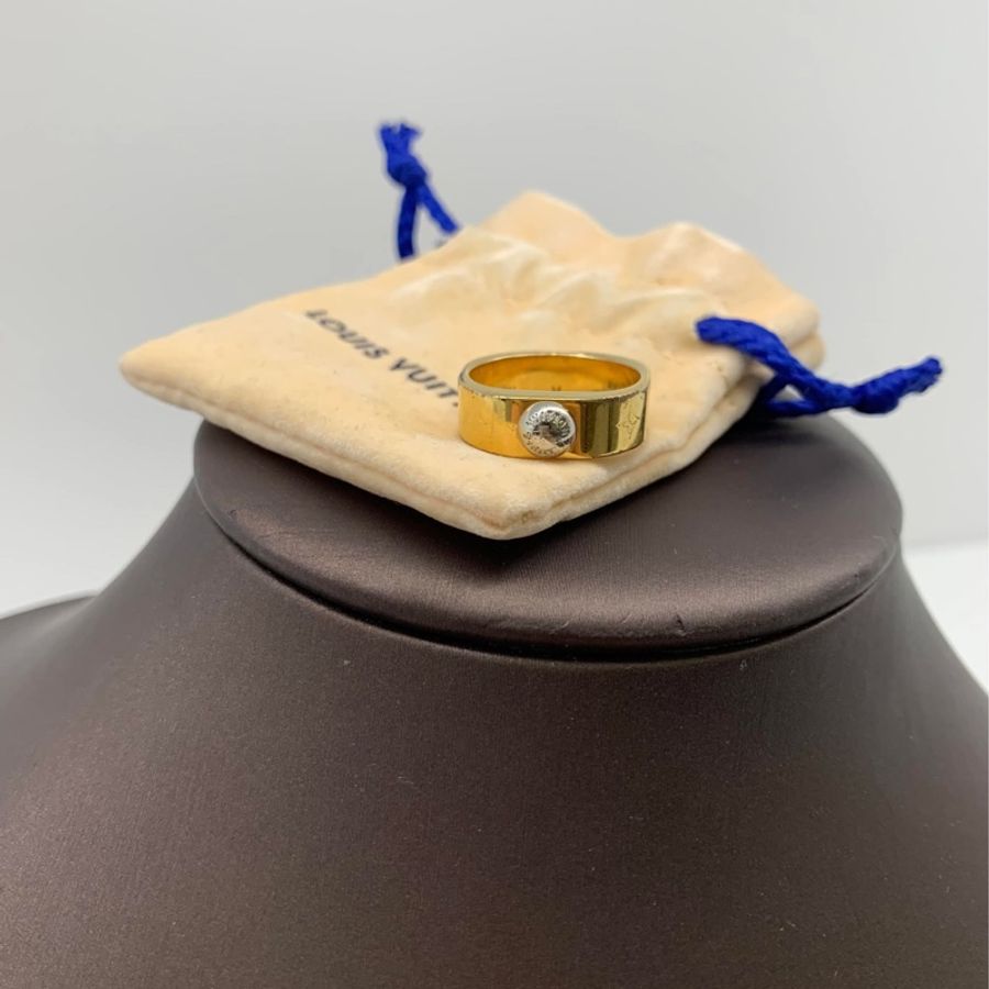 LV Nanogram Enamel 金色戒指-2