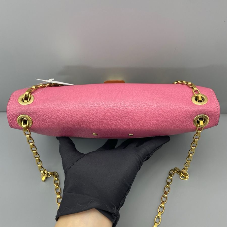 ✨路易威登/Louis Vuitton 传奇链条包老花拼玫红色翻蓋斜挎包尺寸：27*18*5cm-8