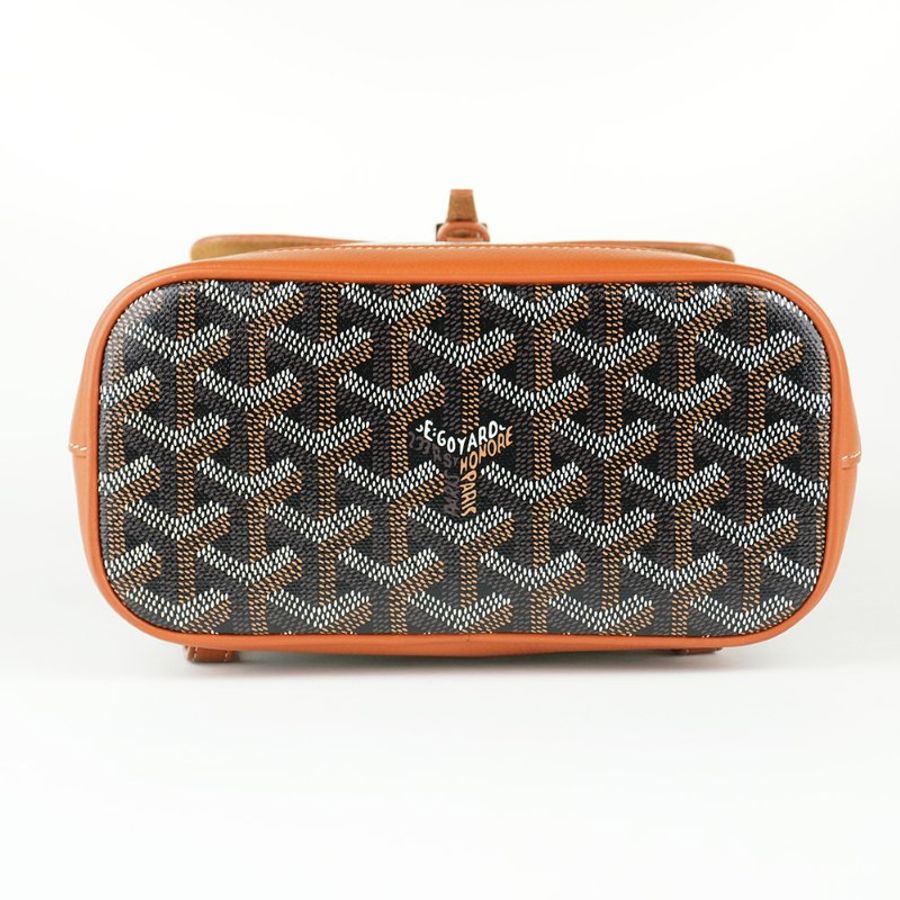 KÉSH 凱仕國際精品【法式鬆弛氛圍】GOYARD Alpin Mini 棕色迷你後背包｜經典 Goyardine 帆布-8