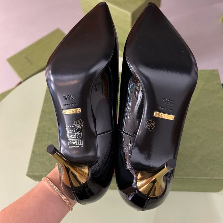 未使用 Gucci 古馳 尖頭高跟鞋 36.5碼 附件:盒-6