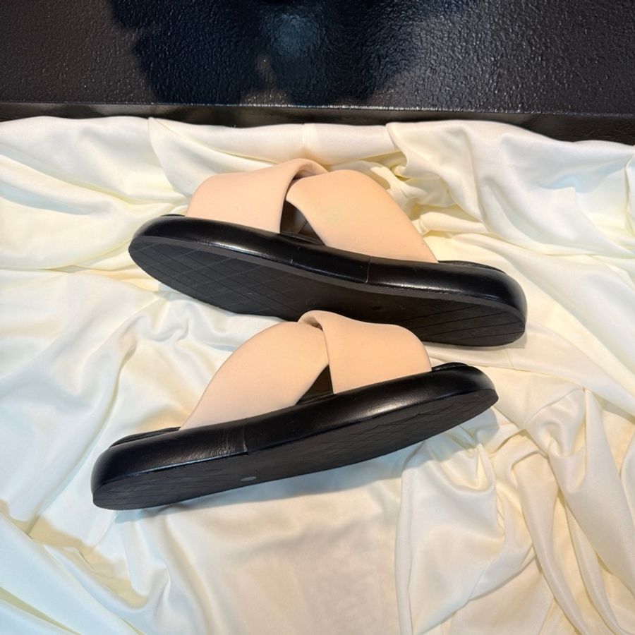 CHANEL/香奈兒 黑粉雙C金標麵包拖鞋 35碼 🈚附件-2