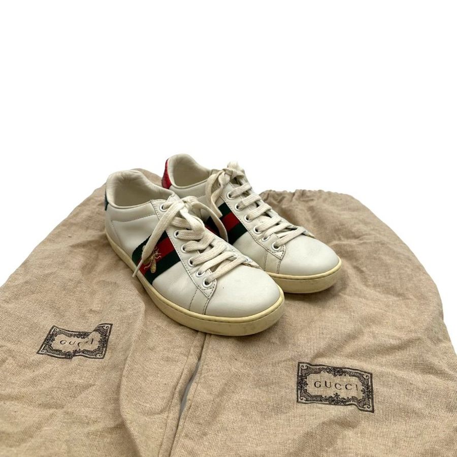 【美收精品】Gucci Ace 系列小白鞋 C-490【隔月月中將轉賣至日本 上架期限30天】-5