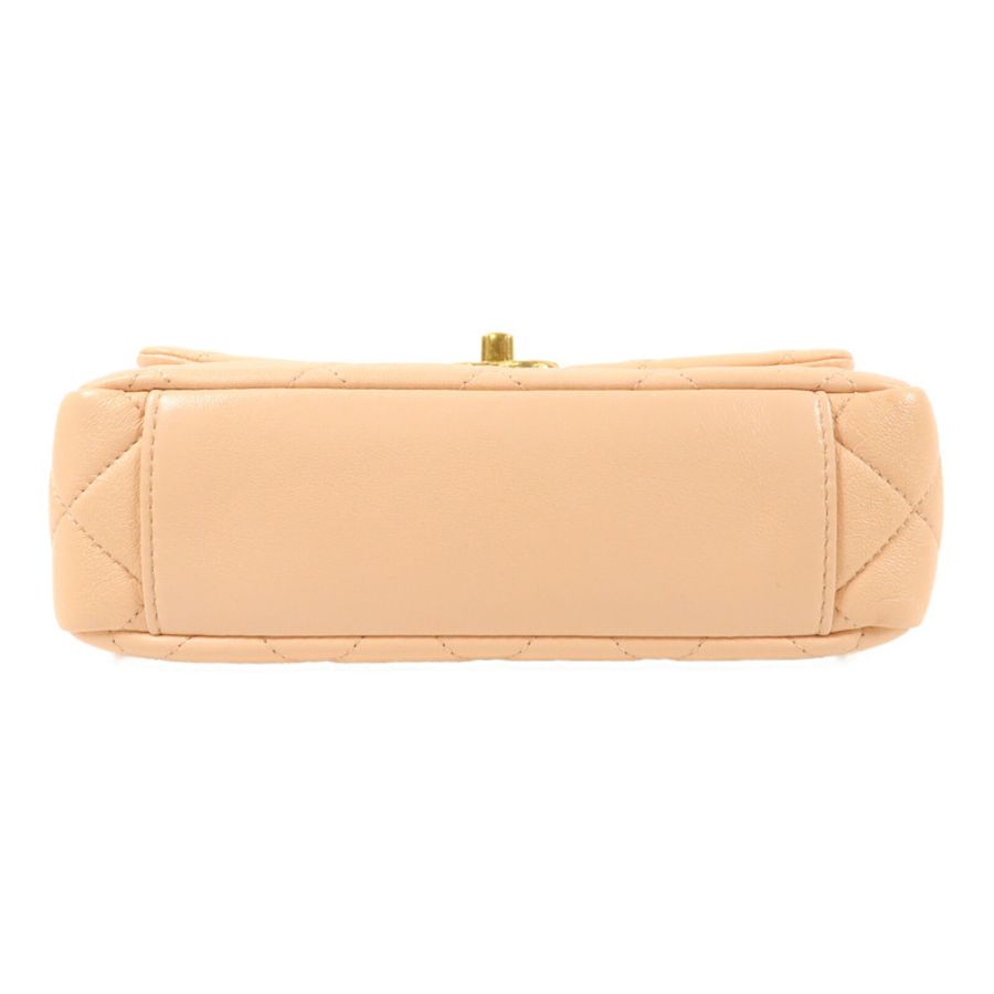 CHANEL 牛皮皮革CoCo Crush Handle Bag金扣鏈帶手挽肩背兩用袋-3