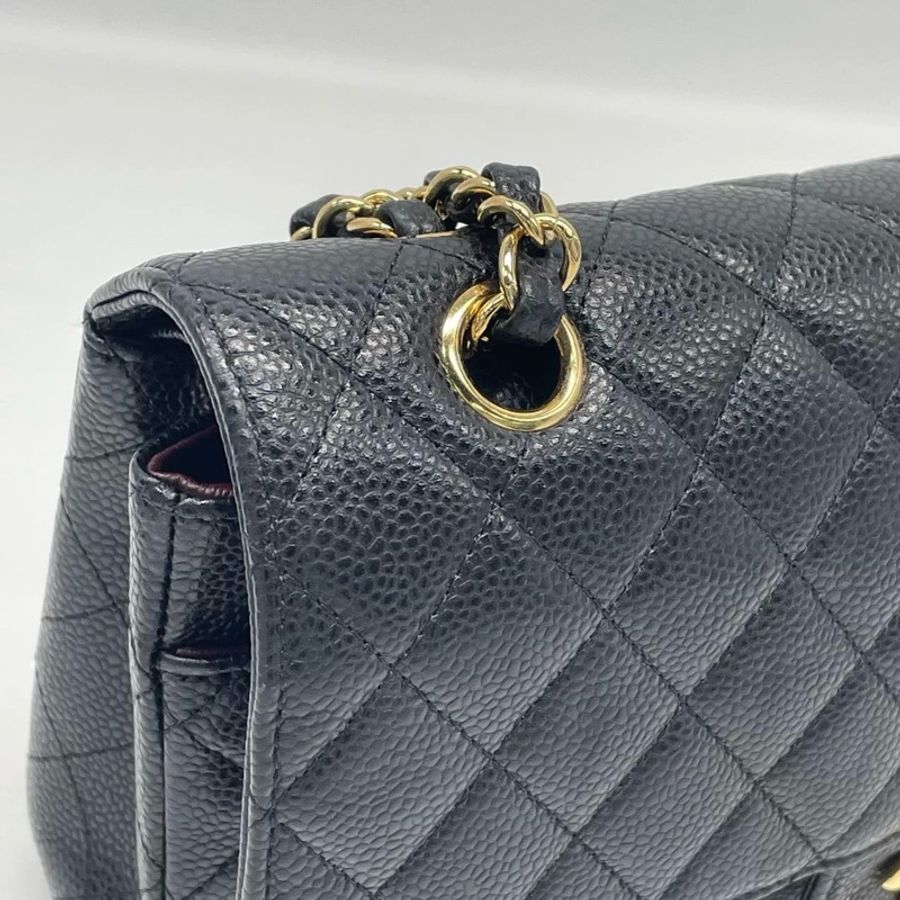 CHANEL CLASSIC FLAP MEDIUM 香奈兒牛皮魚子醬中號 CF25-12