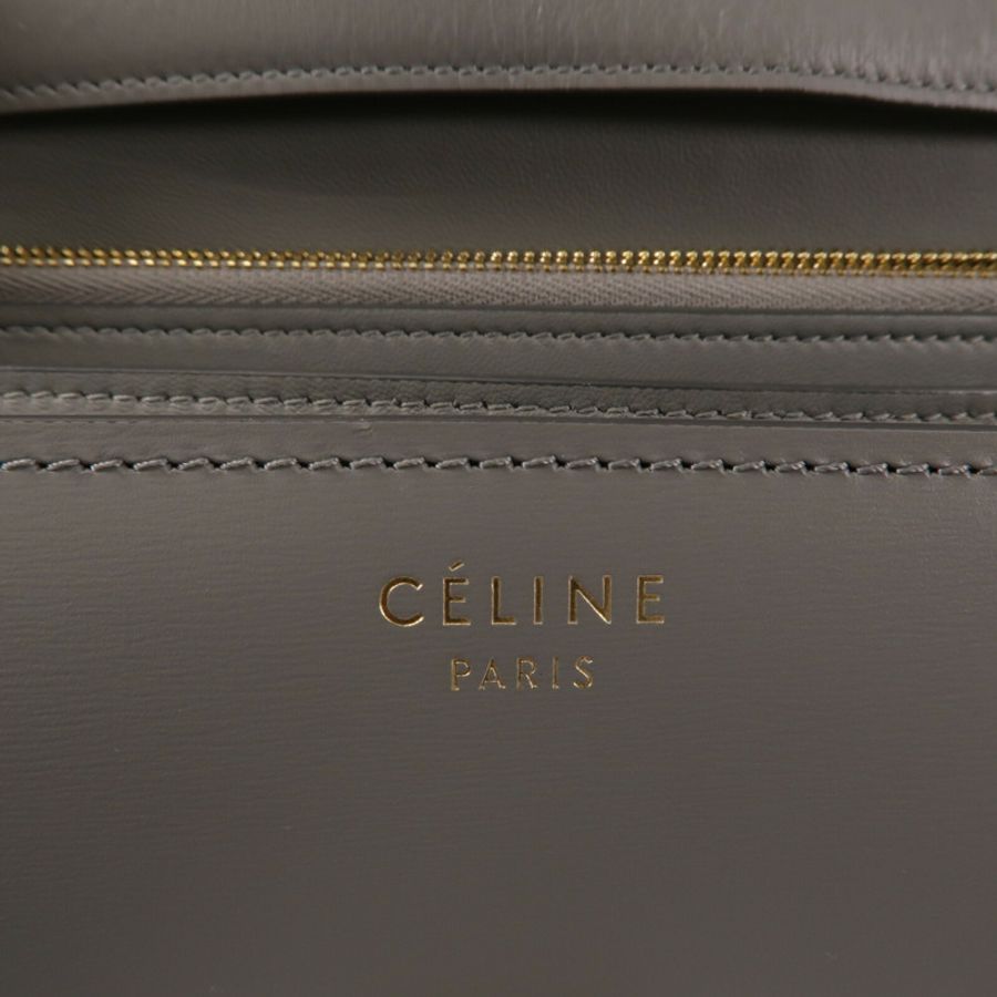 CELINE 牛皮皮革Classic Box Medium肩背袋-6