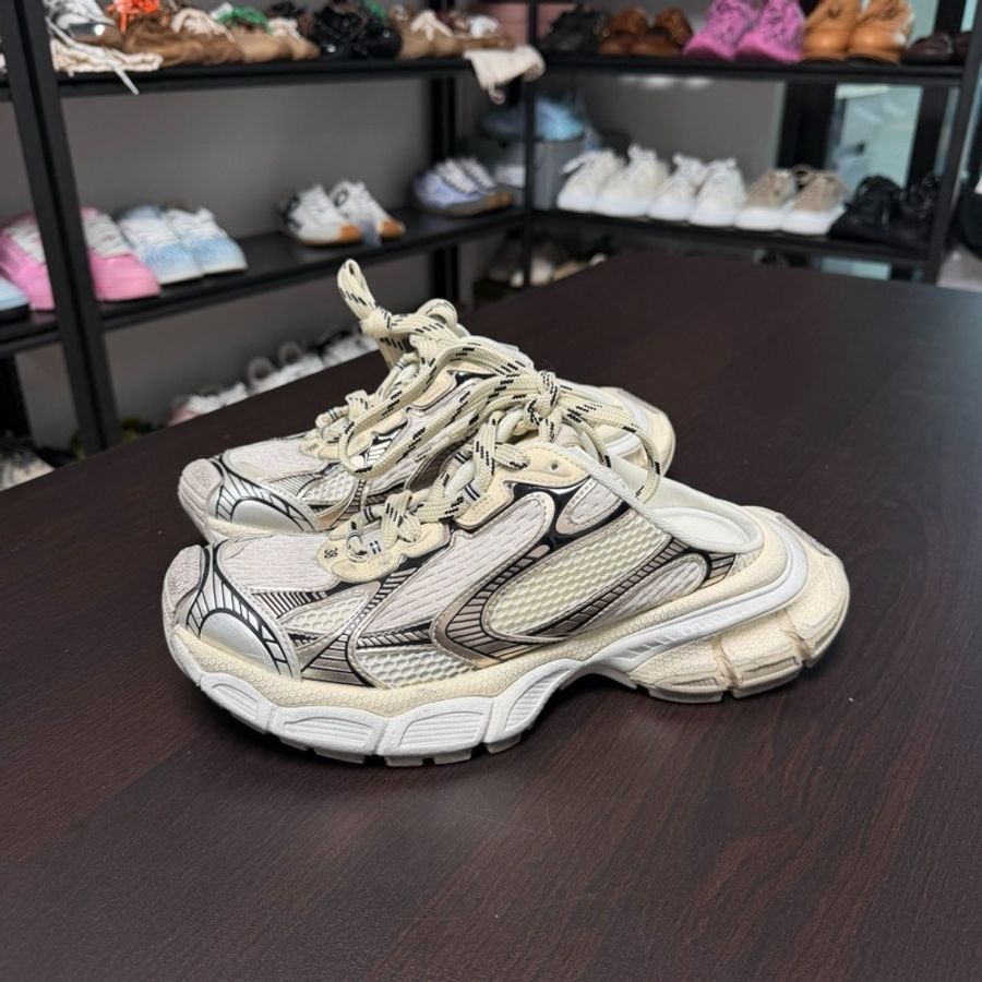 巴黎世家balenciga 3xl 半拖 做舊米色 38碼-0