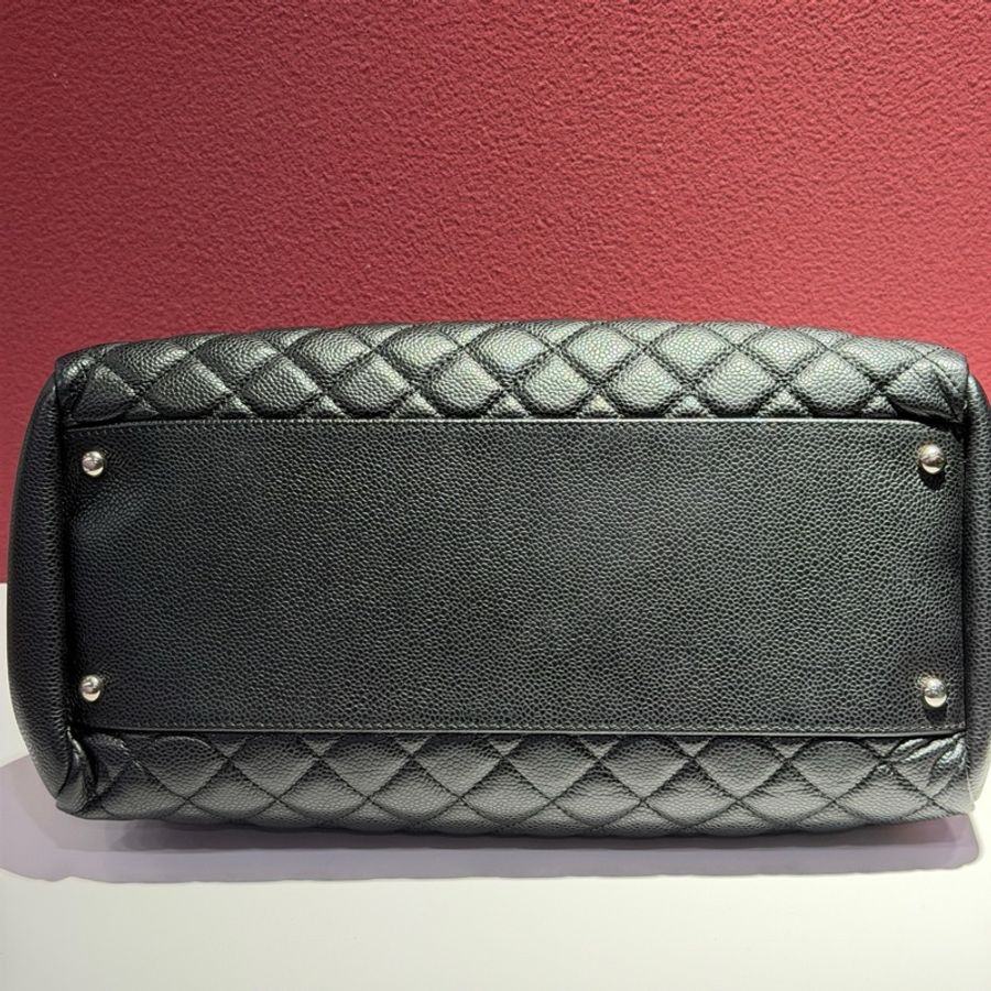 Chanel 黑銀 保齡球 單肩包 荔枝牛皮 尺寸:33x15x25cm-6