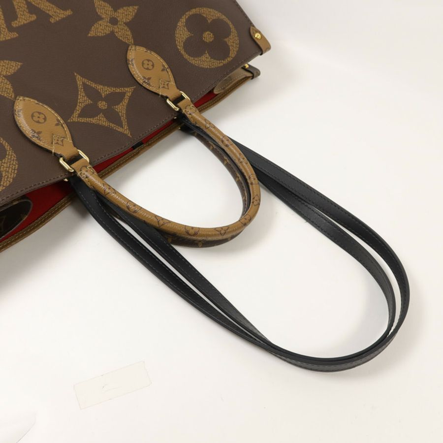 LOUIS VUITTON Monogram Giant/Monogram Reverse On The Go GM手挽肩背兩用袋-7