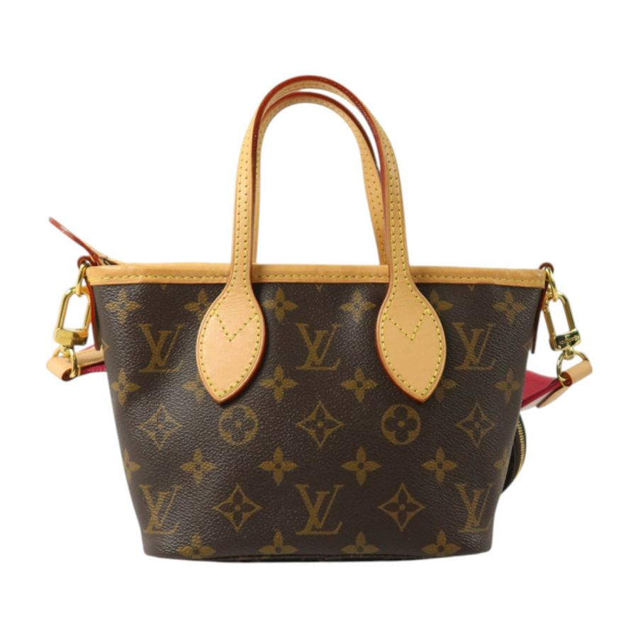 LOUIS VUITTON Monogram Neverfull BB金扣手挽肩背兩用袋-1
