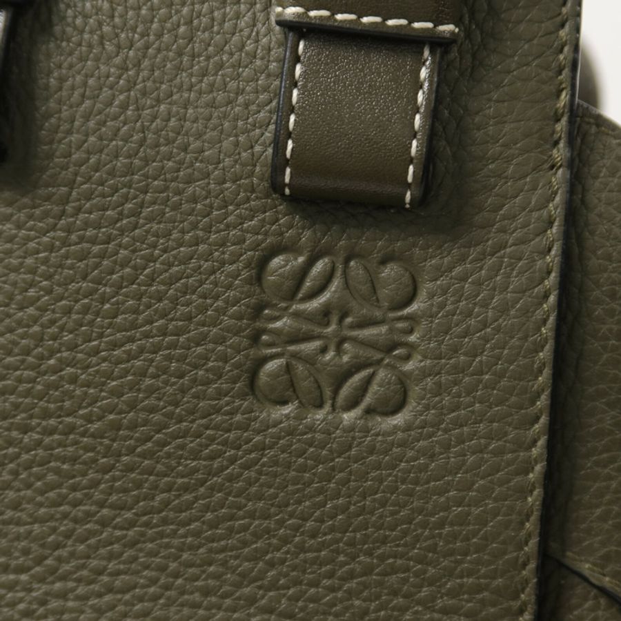 LOEWE 牛皮皮革Hammock手挽肩背兩用袋-10