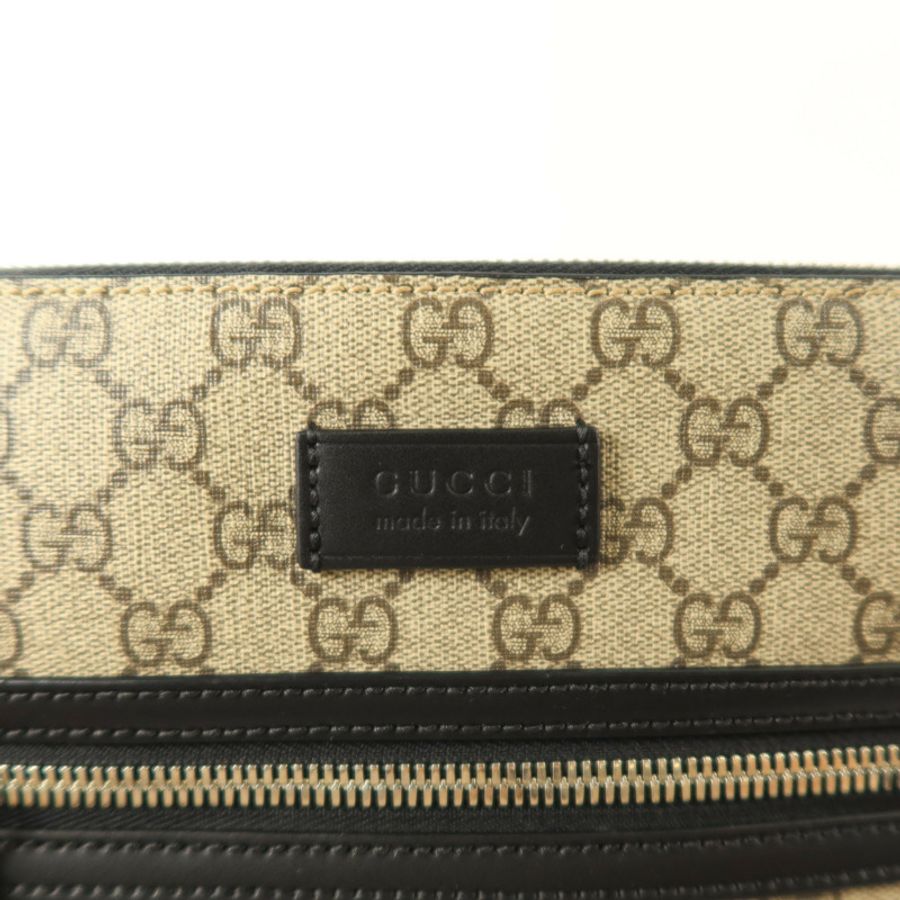 GUCCI 塗層帆布Shoulder Bag銀扣肩背袋-14