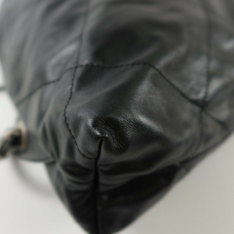 CHANEL 牛皮皮革Chanel 22 Backpack銀扣背包-9