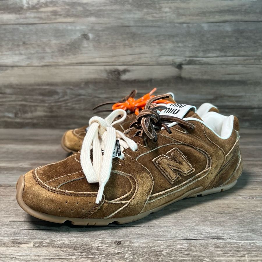 miumiu x NEW BALANCE NB 530 繆繆聯名款棕色 37.5碼-0