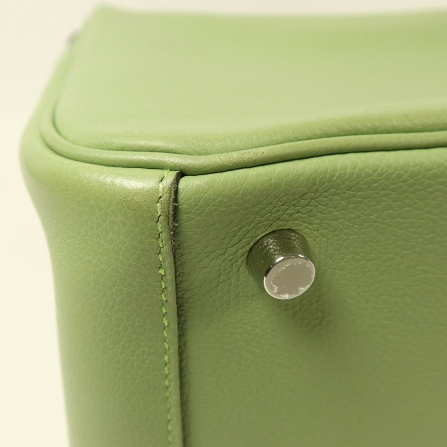 HERMES Evercolor皮革Lindy 26銀扣手挽肩背兩用袋-12