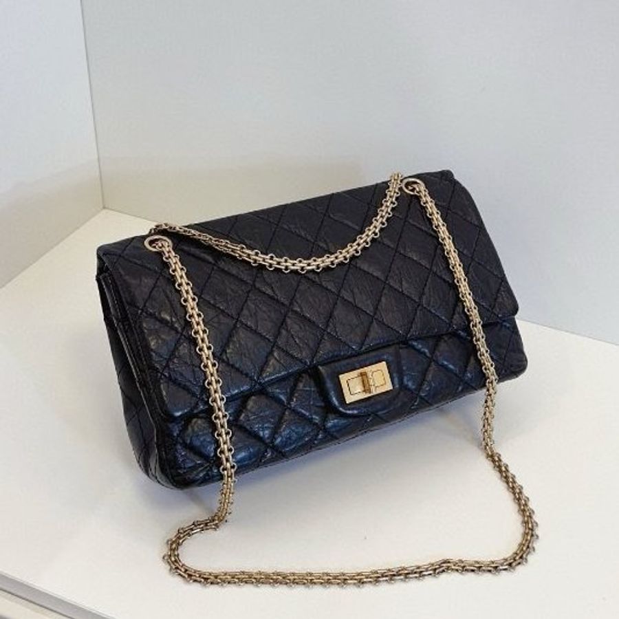 香奈兒/Chanel 經典黑金雙蓋2.55 鏈條包-2
