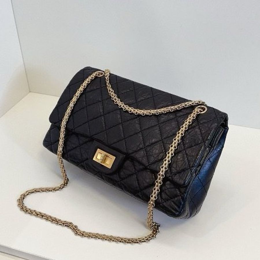 香奈兒/Chanel 經典黑金雙蓋2.55 鏈條包-3