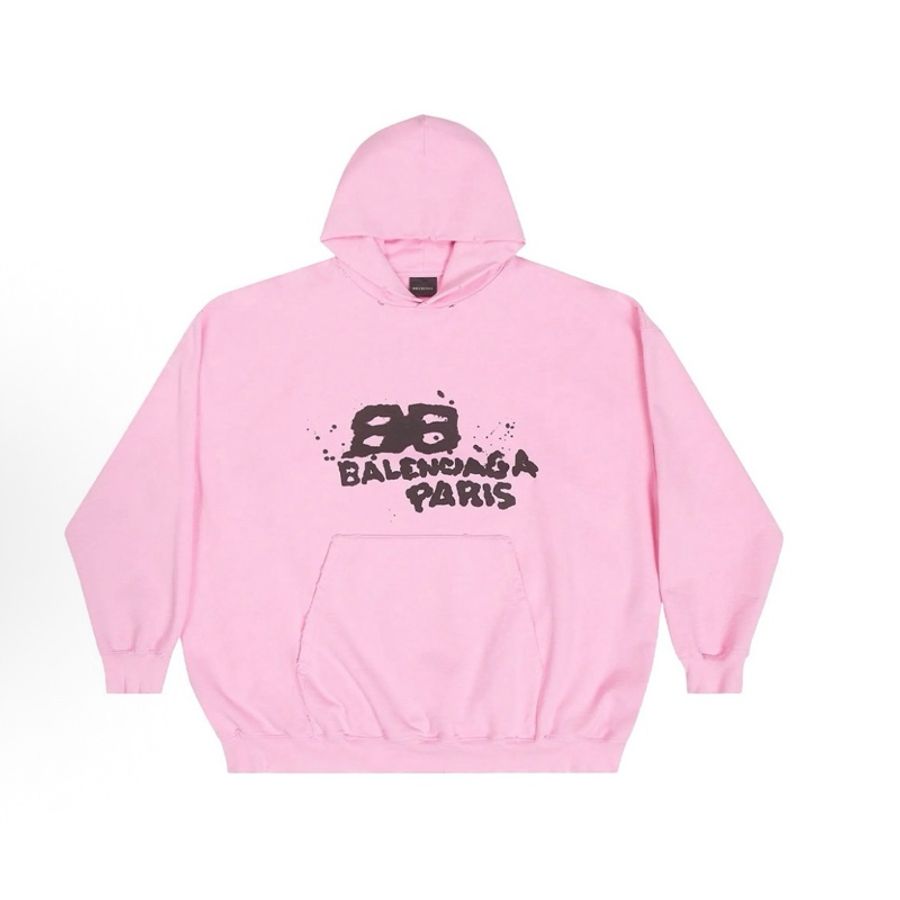 Balenciaga巴黎世家 Logo印花连帽长袖 卫衣 宽松版型 男款-0
