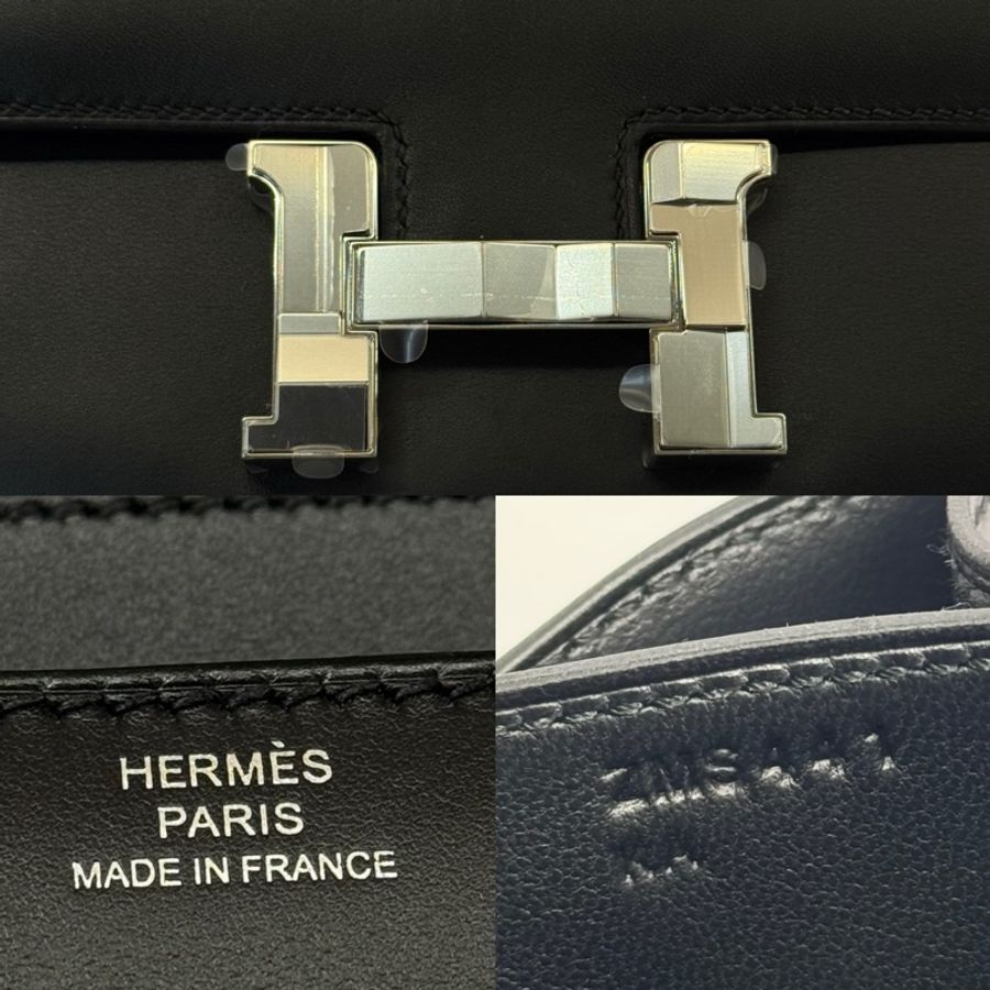 HERMES 愛馬仕 黑色CONSTANCE 18 MINI斜背包-5