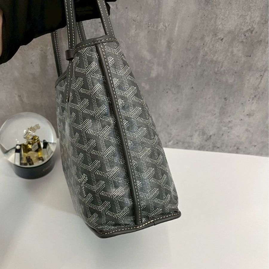 Goyard mini tote 灰色-4