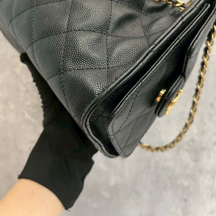 Chanel 25bag mini 黑金荔枝牛 2026/4月離櫃-12