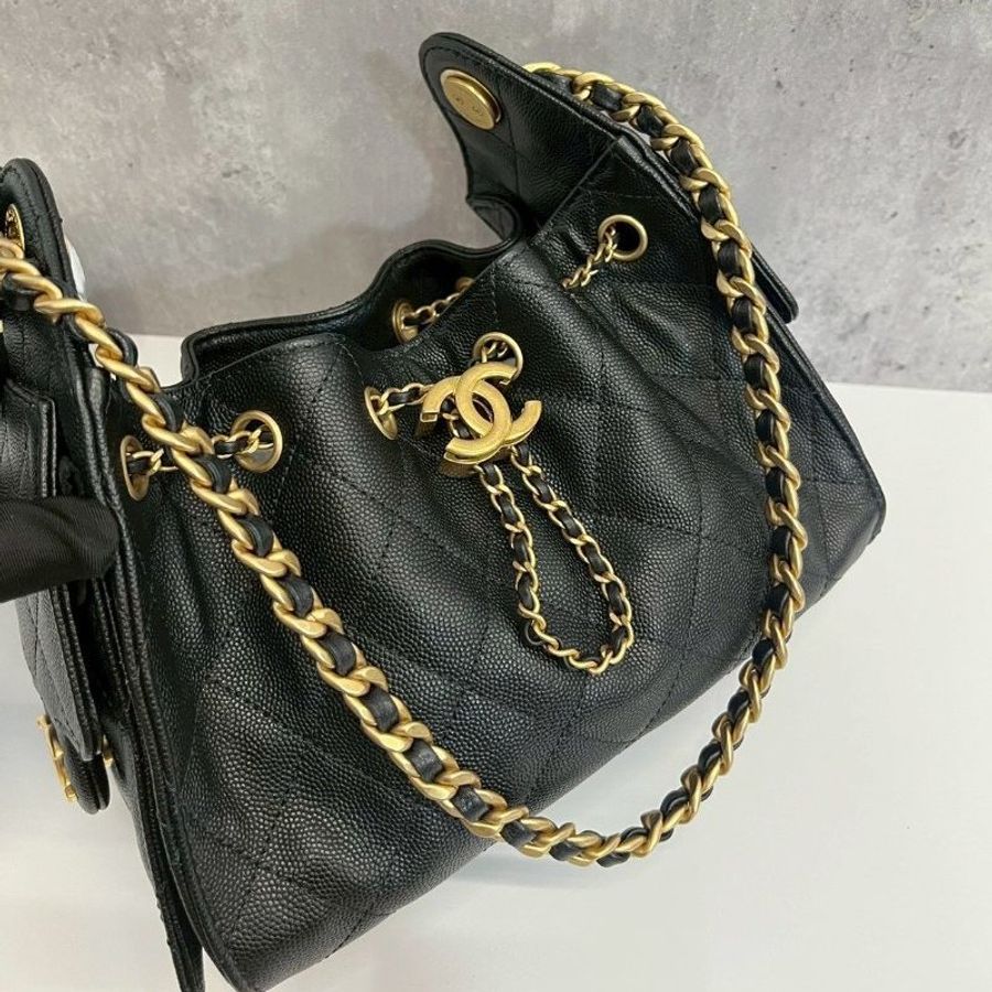 Chanel 25bag mini 黑金荔枝牛 2026/4月離櫃-15