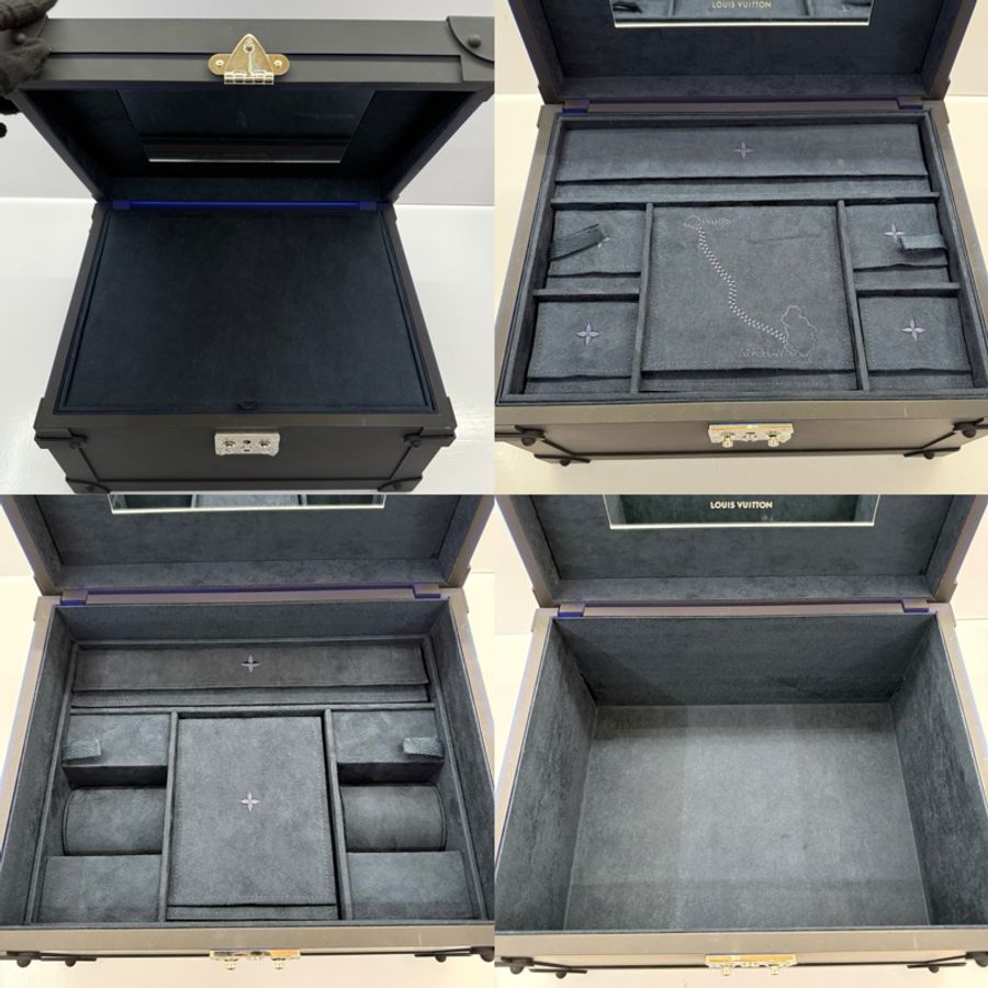 LOUIS VUITTON 路易威登  VIP限定贈品 黑色COFFRET TRÉSOR MAT 飾品箱 VIP GWP-3