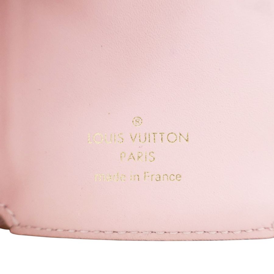 棕色 原花 PVC塗層帆布 信封式 三折扣式短夾【LOUIS VUITTON LV 路易威登】 M81665-5
