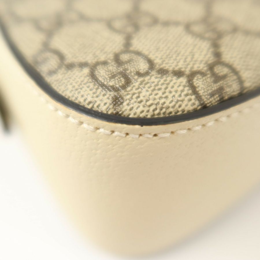 GUCCI 塗層帆布/牛皮皮革Oplidia Camera Bag金扣肩背袋-12