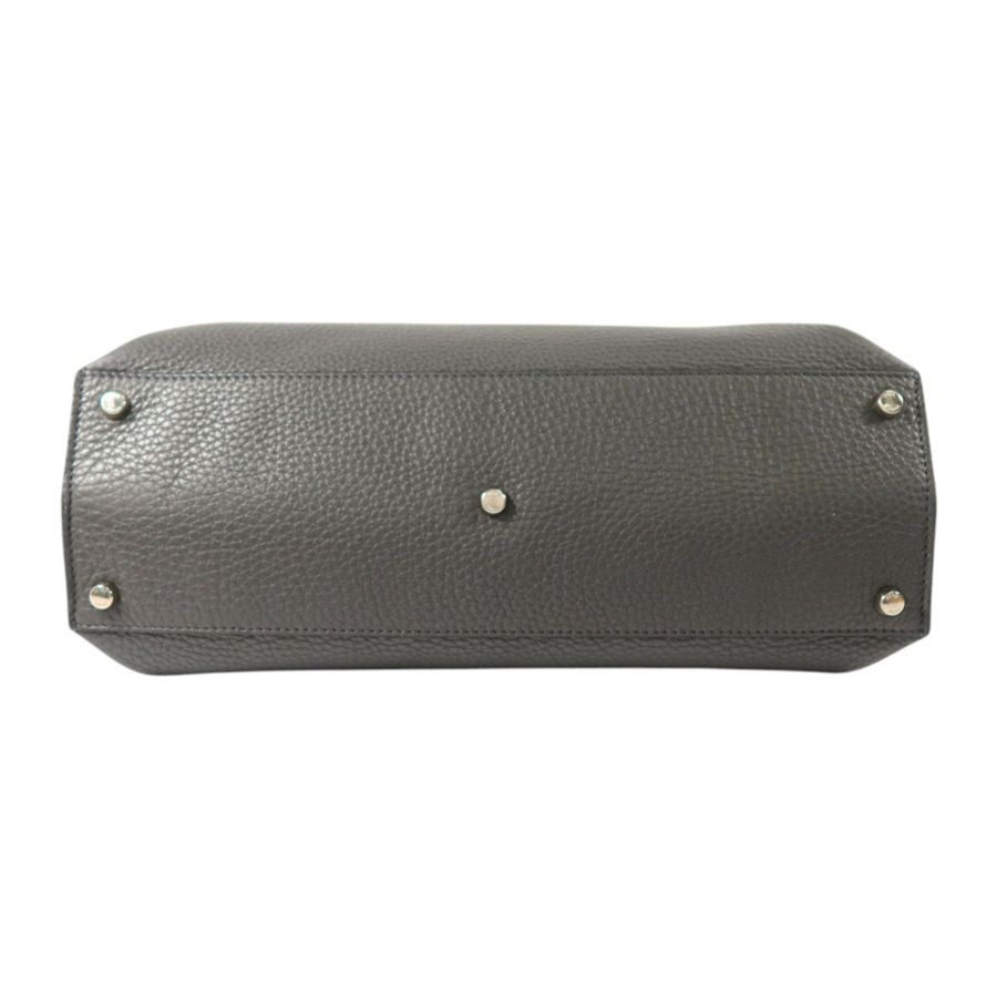 FENDI 牛皮皮革Peekaboo Iseeu銀扣手挽肩背兩用袋-3