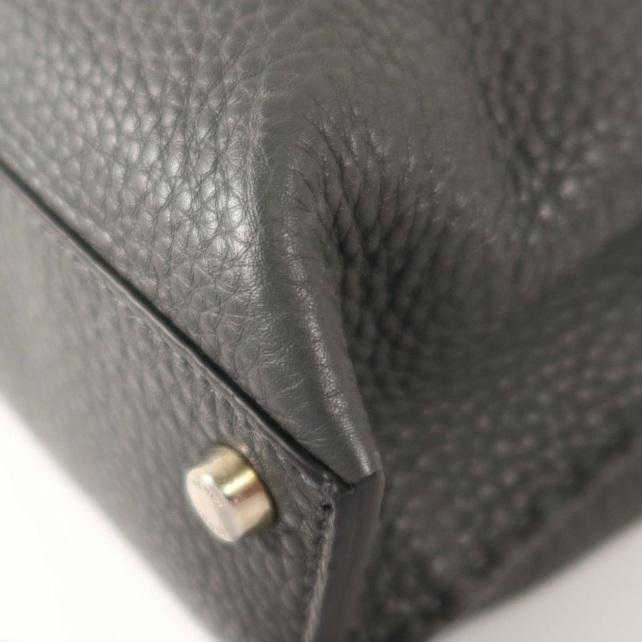 FENDI 牛皮皮革Peekaboo Iseeu銀扣手挽肩背兩用袋-11