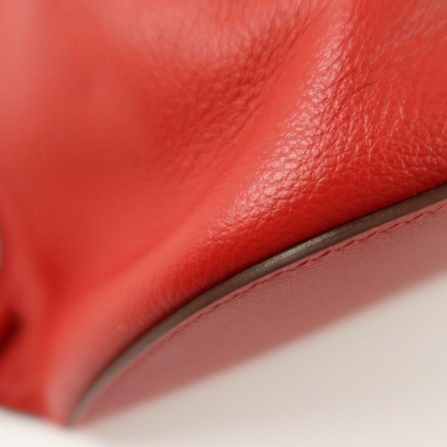 HERMES Evercolor皮革Sac A Dos GR24銀扣背包Rouge Piment-10